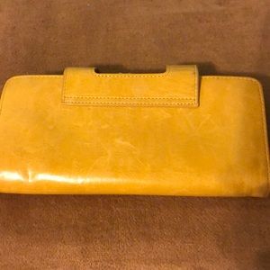 Unique yellow hobo wallet